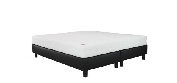 Bedworld Boxspring 180x200 cm met Matras - Luxe Pu-leder - Antiallergeen - Ventilerend - Koudschuim