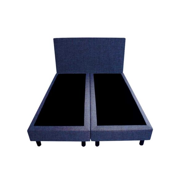 Bedworld Boxspring 120x220 - Linnenlook - Donker blauw (S80)