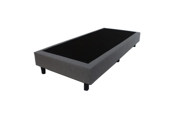 Bedworld Boxspring 70x200 zonder Matras - 1 Persoons Bed - Bonellvering - Grijs