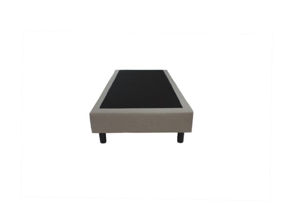 Bedworld Boxspring 90x200 zonder Matras - 1 Persoons Bed - Bonellvering Box - Beige