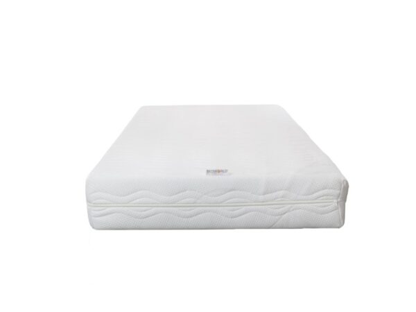 Bedworld Matras 130x190 cm - Matrashoes met rits - Koudschuim - Gemiddeld Comfort - Tweepersoonsbed