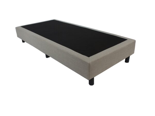 Bedworld Boxspring 70x200 zonder Matras - 1 Persoons Bed - Bonellvering - Beige