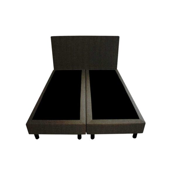 Bedworld Boxspring 120x220 - Linnenlook - Zwart (S14)