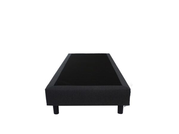 Bedworld Boxspring 90x200 zonder Matras - 1 Persoons Bed - Bonellvering Box - Antraciet