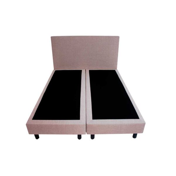 Bedworld Boxspring 120x220 - Linnenlook - Zilvergrijs (S84)