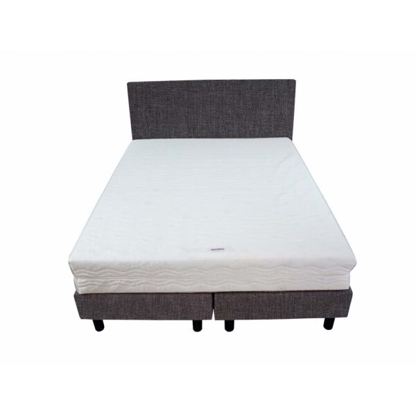 Bedworld Boxspring 120x220 - Medium - Linnenlook - Antraciet (S96)