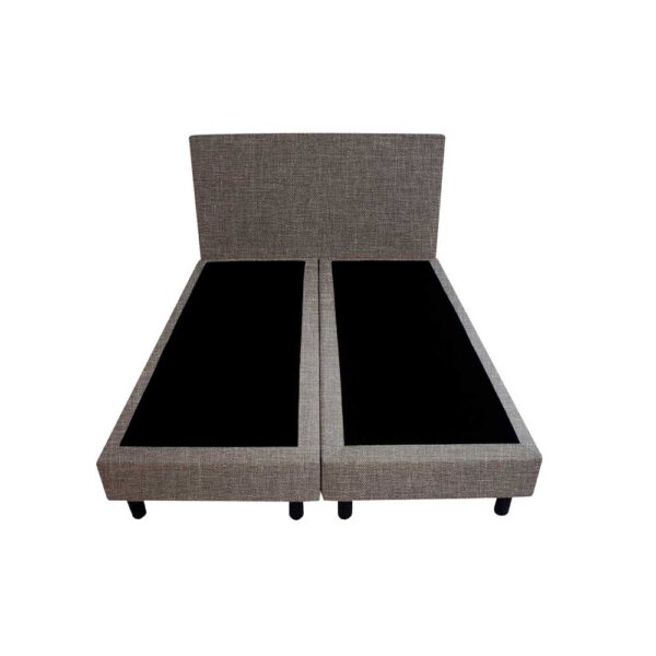 Bedworld Boxspring 140x200 - Linnenlook - Grijs (S21)