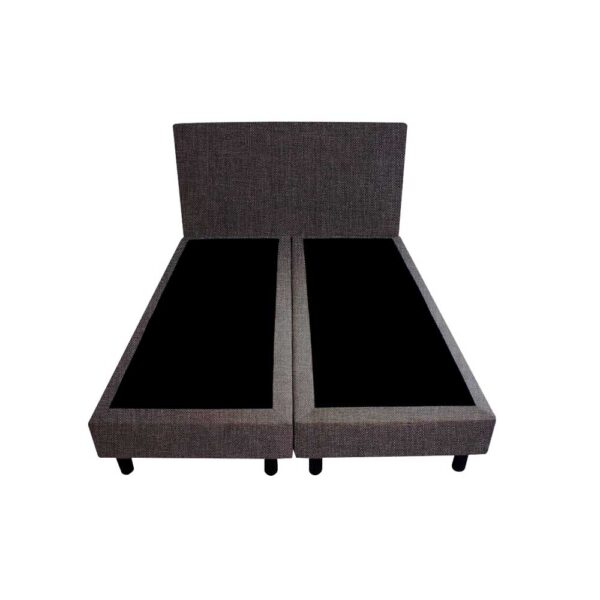 Bedworld Boxspring 120x220 - Linnenlook - Antraciet (S96)