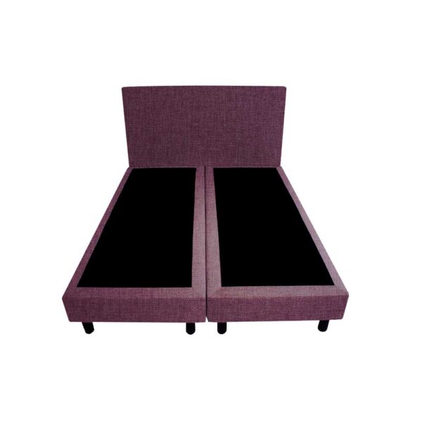 Bedworld Boxspring 140x200 - Linnenlook - Aubergine (S69)