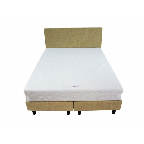 Bedworld Boxspring 120x210 - Medium - Linnenlook - Donker groen (S34)