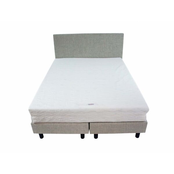 Bedworld Boxspring 120x220 - Medium - Linnenlook - Licht blauw (S72)