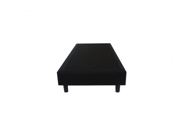 Bedworld Boxspring 90x200 zonder Matras - 1 Persoons Bed - Bonellvering Box - Zwart