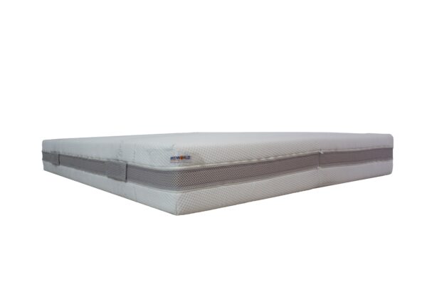 Bedworld Matras 120x200 cm - Matrashoes met rits - Pocketvering - Gemiddeld Ligcomfort - Twijfelaar