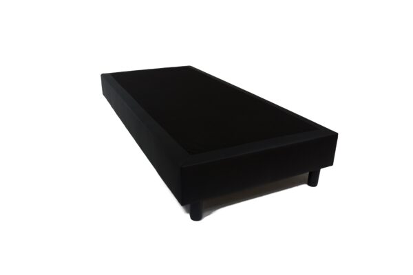 Bedworld Boxspring 90x220 cm Zonder matras s - Luxe Pu-leder - Antiallergeen - Zwart